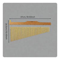 36 Tone Bar Chimes Clear and Pure Sound Mark Tree Instrument Beech Wood Frame