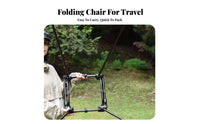 Adjustable Moon Chair Foldable Camping Seat Easy to Assemble for Campers, Hikers
