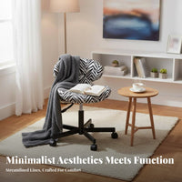 Lowspine Rolling Chair Thick Foam pad Office Furniture Easy Assembly