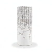 Cylindrical Vase Sculptural Decorative Vase Elegant for Bedroom