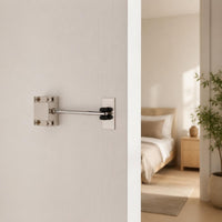 Zinc Alloy Automatic Sliding Door Closer Metal Arm Sliding Door Closer Compact Closing Device for Indoor