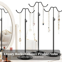Sturdy Construction Handbag Display Stand Stable Base Adjustable Handbag Stand Space-Saving for Boutique, Trade Display, Live Broadcasting