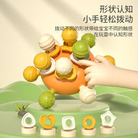 New Baby Toy 0-1 Years Educational Teether Manhattan Hand Ball Grasping Training Rattle