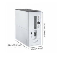 Moisture-Proof Japanese Design Rice Bin Airtight Seal Automatic Rice Dispenser Single-Press Dispensing