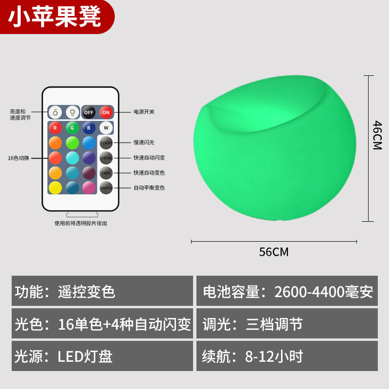 圆形户外促销led遥控发光桌椅球形沙发酒吧凳子茶几舒适椅子家具