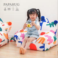 PAPAHUG｜儿童婴儿单人可拆洗宝宝迷你小沙发豆袋皇冠懒人沙发 皇冠沙发（盛夏）现货