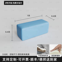 北欧客厅沙发凳换鞋凳简约靠墙长凳长条组合方凳脚踏商场休息区 1米（中灰色）