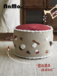 纳茉【红伞伞】原创设计蒲团坐墩子可拆洗懒人沙发客厅家用坐凳