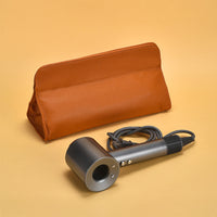 Foldable PU Storage Bag for Mini Hair Dryer and Styling Tools
