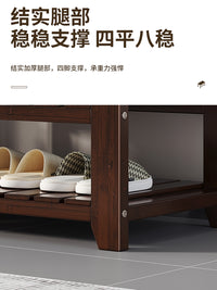 入户换鞋凳门口家用可坐可收纳鞋柜一体穿鞋凳进门凳衣帽间沙发凳 80款带雨伞盒换鞋凳【原色】