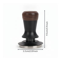 Espresso Tamper with Wooden Handle Smooth Coffee Tamper with Wooden Handle Stable Utensil for Baristas
