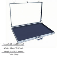 Portable Card Display Case Padded Padded Interior Hinged Display Case