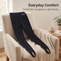 High Waist Gym Leggings for Women with Compression and Foot Design, Nylon Fitness for and Stretching Workouts