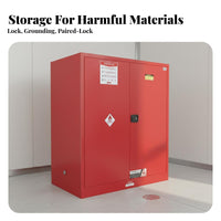 Fire Resistant Resistant Cabinet Ventilated Design Storage Cabinet Double Vents Fire Resistant-Resistant Steel Container for Factory Owners