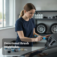 Car Detailing Brush Kit Brush Kit with Adapter Boar Hair Hard to Reach Areas