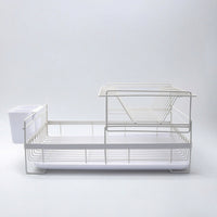 Dish Drain Rack with Tray Rust Resistant Dish Drain Rack Large Capacity Kitchenware for Small Households, Rv