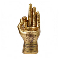 Hand Candle Holder Mystical Eye Motifs Tealight Holder Textured Surface