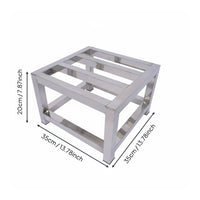 Washing Machine Pedestal Anti-Slip Feet Heavy Duty Stainless Steel Stand Water-Resistant Versatile Support Base for Kitchen, Washroom