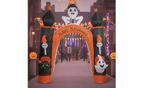 Halloween Archway Decoration Outdoor Inflatable Archway with Skeleton Yard Halloween Inflatable for Homeowners