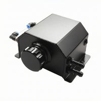Oil Catch Can Mounting Flanges Rectangular Oil Catch Can Threaded Screw Cap Breather Tank