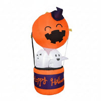Halloween Inflatable with LED Light Giant Ghost Inflatable Yard Decoration Holiday Long-Lasting for Lawn, Porch