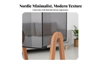 Semicircular Tabled Table with periodical holder Multi-Functional Nightstand Space-Saving
