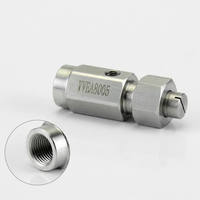 Two-Fluid Gas-Water Mixing Spray Tip, Stainless Steel Fine Mist Misting Nozzle,  #variant:VVEA8005 Air Atomizing Nozzle
