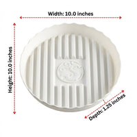 Plant Saucers for Potted Plants, Heavy Duty Round Drip Tray with Smooth Rim, Deepened Plant Pot Saucer and Simple Style Plant Trays for Indoor