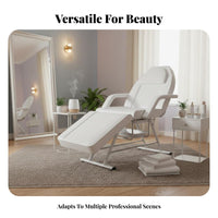 Adjustable Permanent Design Chair Removable Armrests Foldable Beauty Bed Waterproof PU Leather Multipurpose Permanent Design Bed for Lash Technicians