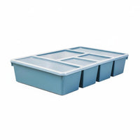 Fixed Divider Case Transparent Fixed compartment Container safely locking Latch for Craft Room