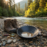 Two-Tier Design Gold Pan Sturdy PP Material Gold Panning Pan Lightweight Rust Proof for Beginners, Prospectors, Hobbyists