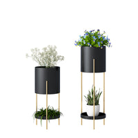 Nordic Style Iron Art Plant Stand Multi-tier Floor-standing Flower Pot Rack for Indoor Living Room Balcony