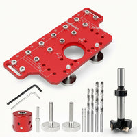 Aluminum Alloy Cabinet Hardware Jig Precision Woodworking Drilling Positioning Guide Long-Lasting Cabinet Handle Jig Heavy-Duty for Furniture Making