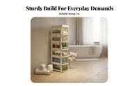 Slim Rolling Organizer Transparent Drawers Drawer single-tier No Installation Required