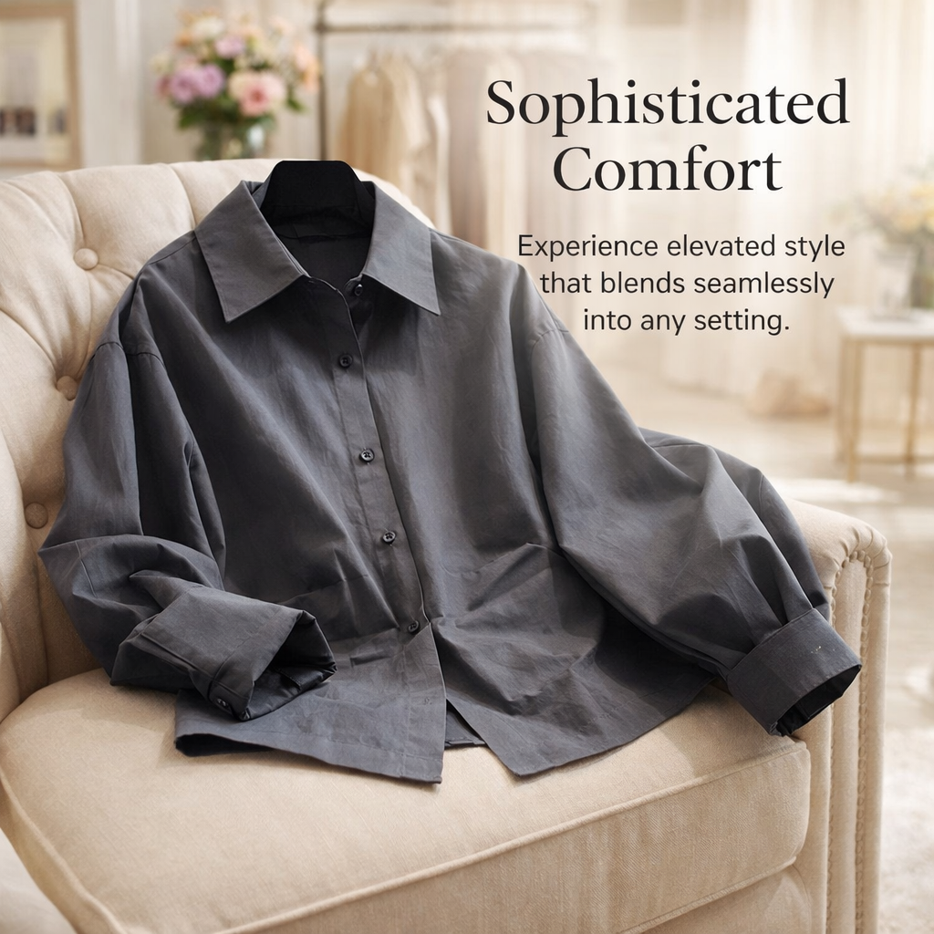 Long Sleeve Tops for Women with Pleated Design for Autumn, Premium Blouses for Capsule Wardrobe, Princess Shirts for Office Wear
