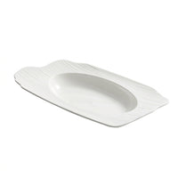 Artistic Ceramic Boat Bowl, Modern Minimalist Style