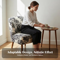 Upholstered Single Armchair Cozy Cushioned Accent Chair Soft Texture