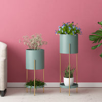 Nordic Style Iron Art Plant Stand Multi-tier Floor-standing Flower Pot Rack for Indoor Living Room Balcony