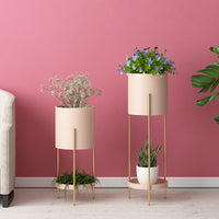 Nordic Style Iron Art Plant Stand Multi-tier Floor-standing Flower Pot Rack for Indoor Living Room Balcony