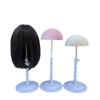 Portable Detachable Wig Stand with Height Extension for Display and Storage