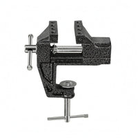 Mini Desktop Vise Dark Textured Finish Workholding Tool Compact Size