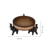 Carved Elephant Bowl South East Asian Design Elephant Wooden Bowl Artisan
