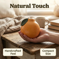 Home Decoration Ceramic Fruit Ornament for Living Room Decor, Minimalist Design Figurine with Single-Color Glazed Finish