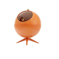 Trash Bin with Legs Tripod Wastebasket Ribbed for Office