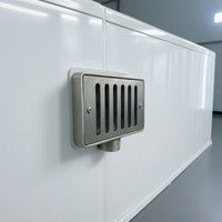Stainless Steel Slotted Pool Drain Brushed Metal Pool Overflow Drain Long-Lasting Adapter Flush-Mount for Homeowners