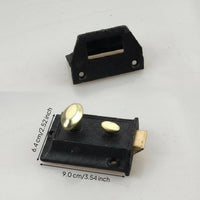 Door Lock, Vintage Mortise Lock Set, Indoor/Outdoor Wooden Door Security, Keyed Entry, sturdy Metal Construction