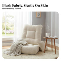 Adjustable Backrest Lounger Removable and Washable Cover for Living Room, Adults