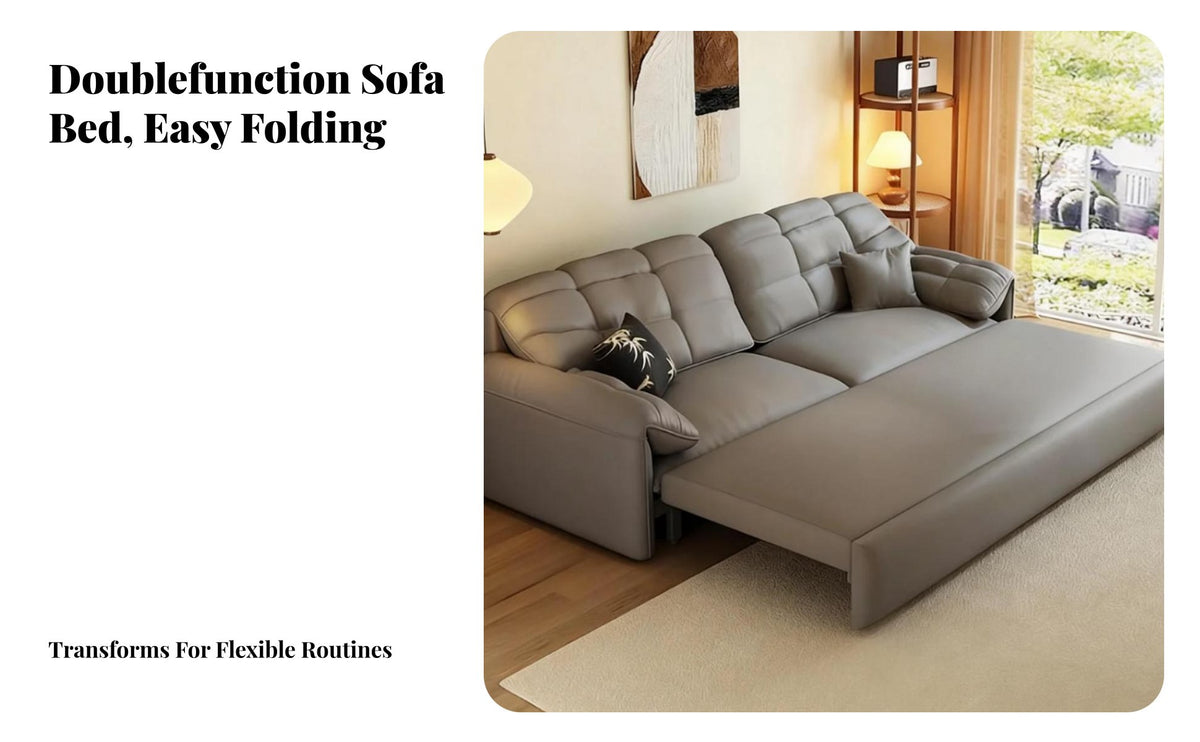 two-in-oneUse Folding Futon with Large Armrests Space-Saving Multi-Functional Furniture petabrasion Resistant transformable Couch Minimalist design for Apartment Dwellers, Guest Hosts, Office Workers, Small Living Spaces, Dorm Room, Lounge Area