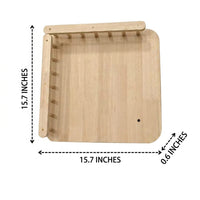 Solid Wood Cat Climbing DIY Units, Wall-Mounted Shelves for Large Cats, Space Saving Vertical Play Area for Indoor Cats to Discover