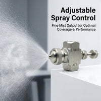 Adjustable Misting Nozzle Stainless Steel, Three-Fluid Air Atomization Spray Tip Nozzles for Dust Re - Image 5